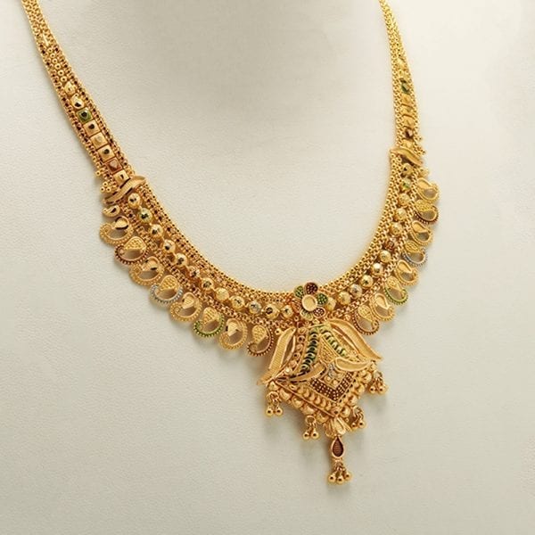 bengali gold necklace design 